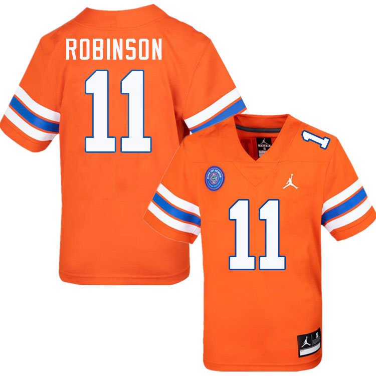 Demarcus Robinson Florida Jersey,Florida Gators #11 Demarcus Robinson Jersey Youth-Retro Orange